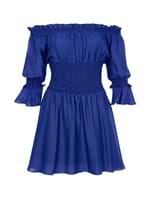 Vestido Mini Ivy Azul Tamanho 36