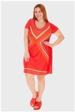 Vestido Plus Size Vermelho-48/50