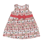 Vestido Rotativo Cereja - Bebê Menina -Meia Malha Vestido Vermelho - Bebê Menina - Meia Malha - Ref:33607-20-M