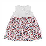 Vestido Rotativo Vermelho - Bebê Menina -Cotton Vestido Vermelho - Bebê Menina - Cotton - Ref:33610-6-G