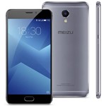 Vi Smartphone Meizu M5 Note 5,5", Octacore, 3gb + 32gb, Dual Sim 4g, Leitor Biométrico - Cinza
