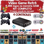 Video Game Retrô 8500 Jogos 32gb 4 Controles