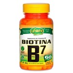 Vitamina B7 Biotina (500mg) 60 Cápsulas Vegetarianas - Unilife