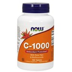 Vitamina C-1000 C/ Rose Hips e Bioflavonóides 100 Tabs Now Foods