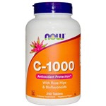 Vitamina C 1000 C/ Rose Hips e Bioflavonóides 250 Tabs Now F