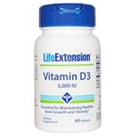 Vitamina D3 5000UI 60 Softgels - Life Extension