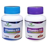 Vitamina D3 com 40cápsulas e Vitamina K2 com 60 Cápsulas
