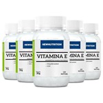 Vitamina e Alfa Tocoferol - 5 Un de 120 Cápsulas - NewNutrition