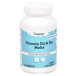 Vitamina K2 Mk7 90mcg + Vitamina D3 1000ui Sublingual 60 Comprimidos