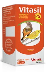 Vitamina para Passaros-Vitasil Passaros - 15 Ml -