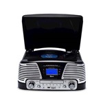 Vitrola Raveo Harmony - Toca-discos, CD, Bluetooth, USB, SD e Rádio FM
