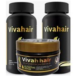 Viva Hair Black 02 Potes 60 Caps + Viva Hair Mask 200ml