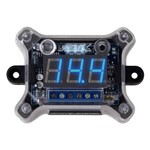 Voltímetro Digital AJK Sound Vittro Remote Control e Sequenciador - Visor Azul