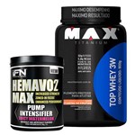 3W TOP WHEY 900g - Max Titanium + HEMAVO2 MAX 200g - Iforce Nutrition