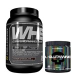 Whey COR-Performance - 900g - Chocolate - Cellucor + Glutamine 300g Black Skull