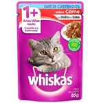 Whiskas Sachê para Gatos Castrados Sabor Carne 85g