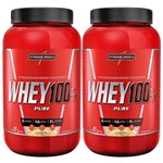 2x Whey Protein 100% Pure 907g - Integralmedica - Promoção