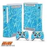 Xbox 360 Fat Skin - Aquático Água Adesivo Brilhoso