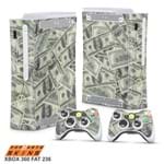 Xbox 360 Fat Skin - Dollar Money Dinheiro Adesivo Brilhoso