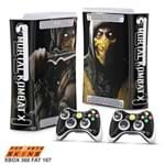 Xbox 360 Fat Skin - Mortal Kombat X Scorpion Adesivo Brilhoso