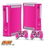 Xbox 360 Fat Skin - Rosa Pink Adesivo Brilhoso
