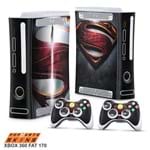 Xbox 360 Fat Skin - Superman - Man Of Steel Adesivo Brilhoso