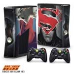 Xbox 360 Slim Skin - Batman Vs Superman Adesivo Brilhoso