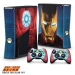 Xbox 360 Slim Skin - Iron Man - Homem de Ferro #B Adesivo Brilhoso