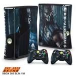 Xbox 360 Slim Skin - Mortal Kombat X Subzero Adesivo Brilhoso