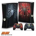 Xbox 360 Slim Skin - Spiderman Homem-Aranha #A Adesivo Brilhoso
