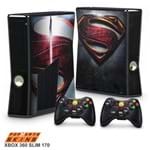 Xbox 360 Slim Skin - Superman - Man Of Steel Adesivo Brilhoso