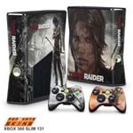 Xbox 360 Slim Skin - Tomb Raider Adesivo Brilhoso