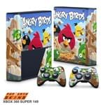 Xbox 360 Super Slim Skin - Angry Birds Adesivo Brilhoso