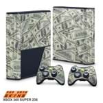 Xbox 360 Super Slim Skin - Dollar Money Dinheiro Adesivo Brilhoso