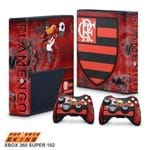 Xbox 360 Super Slim Skin - Flamengo Adesivo Brilhoso