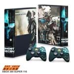 Xbox 360 Super Slim Skin - Ghost Recon Future Soldier Adesivo Brilhoso