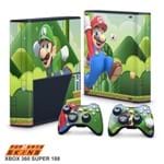 Xbox 360 Super Slim Skin - Mario & Luigi Adesivo Brilhoso