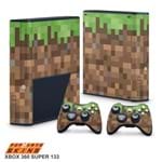 Xbox 360 Super Slim Skin - Minecraft Adesivo Brilhoso