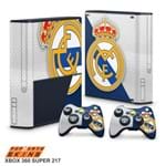 Xbox 360 Super Slim Skin - Real Madrid FC Adesivo Brilhoso