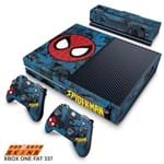 Xbox One Fat Skin - Homem-Aranha Spider-Man Comics Adesivo Brilhoso