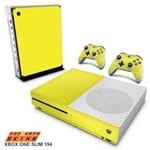 Xbox One Slim Skin - Amarelo Adesivo Brilhoso