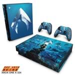 Xbox One X Skin - Aquaman Adesivo Brilhoso