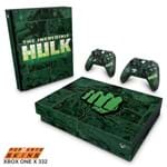 Xbox One X Skin - Hulk Comics Adesivo Brilhoso