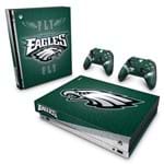 Xbox One X Skin - Philadelphia Eagles NFL Adesivo Brilhoso