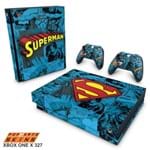 Xbox One X Skin - Super Homem Superman Comics Adesivo Brilhoso
