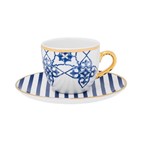 Xícara de Chá com Pires Coup Lusitana Porcelana 200 Ml Oxford
