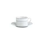 Xícara de Chá em Porcelana DmBrasil Prata 180ml 4221