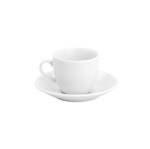 Xícara para Café de Porcelana com Pires Basic 8409 Lyor